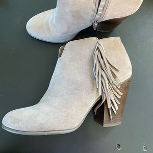 Carlos Booties, Size 9.5, Tan Color, 3 inch heel